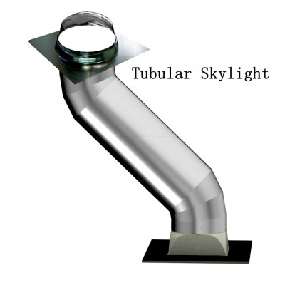 Natural light solar tunnel light for industrial lighting